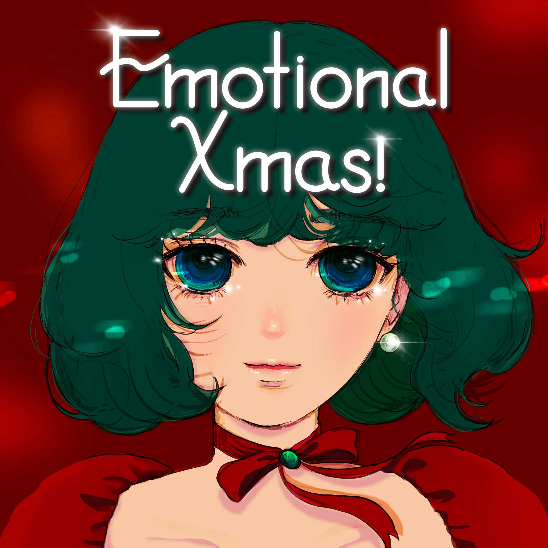 80年代クリスマスソングアルバム「Emotional Xmas！」ジャケットイラストをピ子が担当！